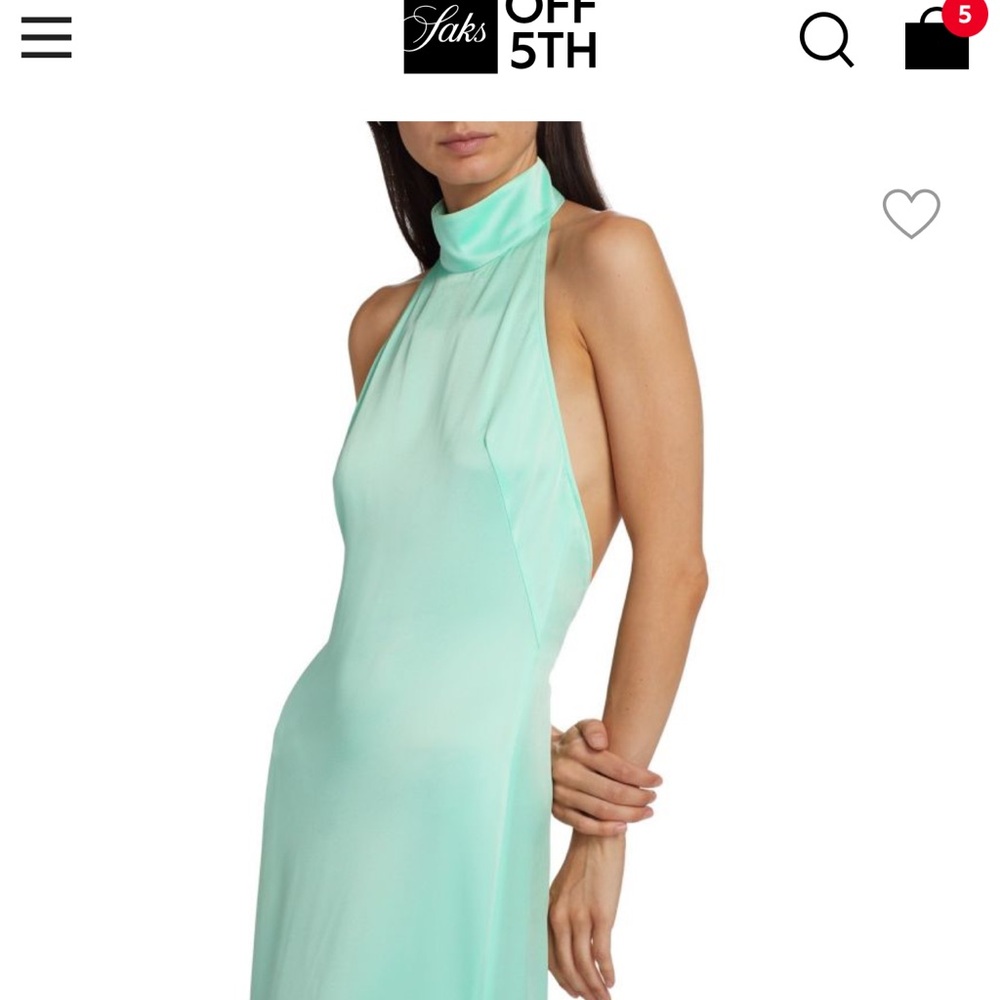 Green Ruched Halter Maxi Dress for Weddings